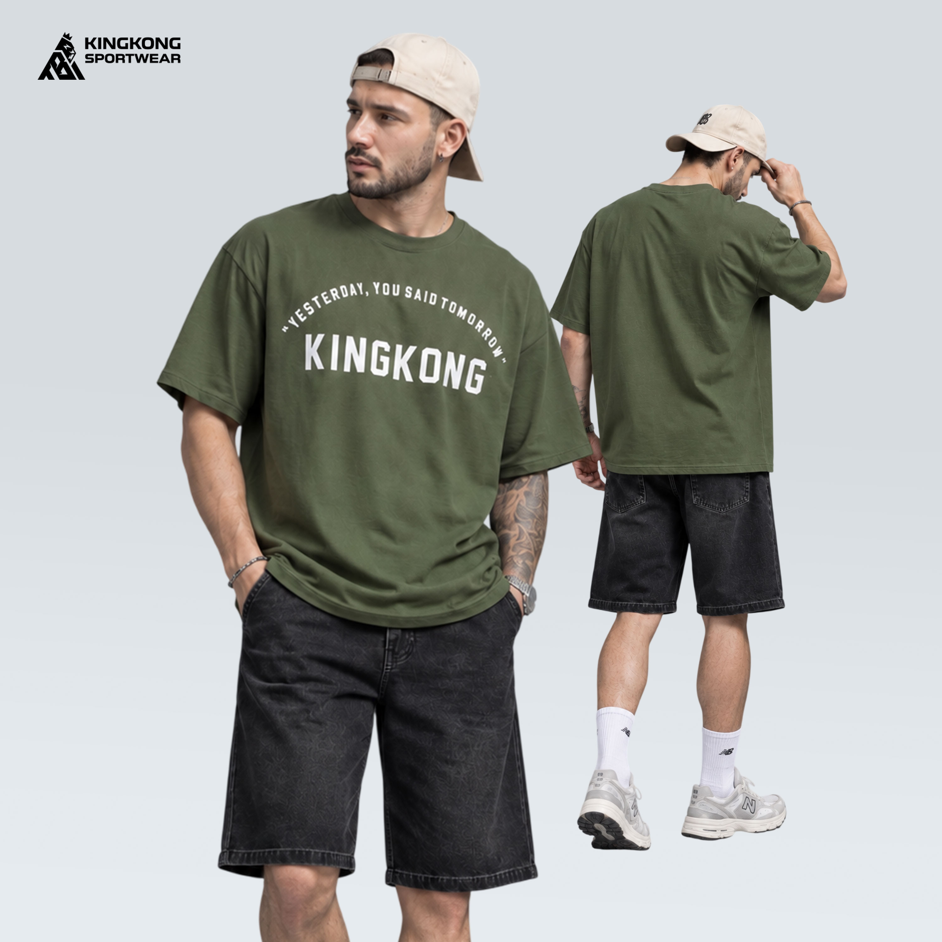 Áo Thun Oversize Cotton Yesterday KingKong