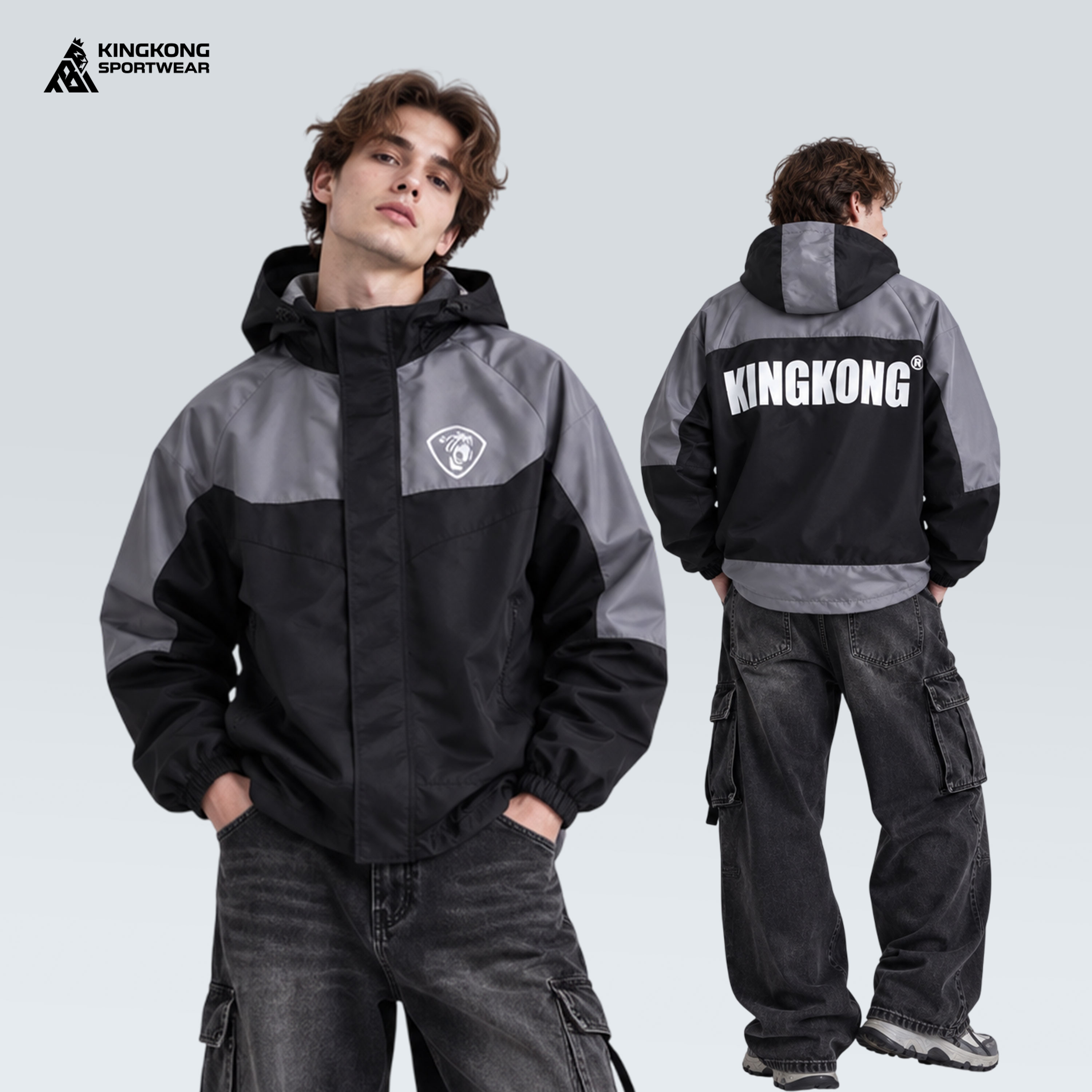 Áo Khoác Dù Phối Màu KingKong