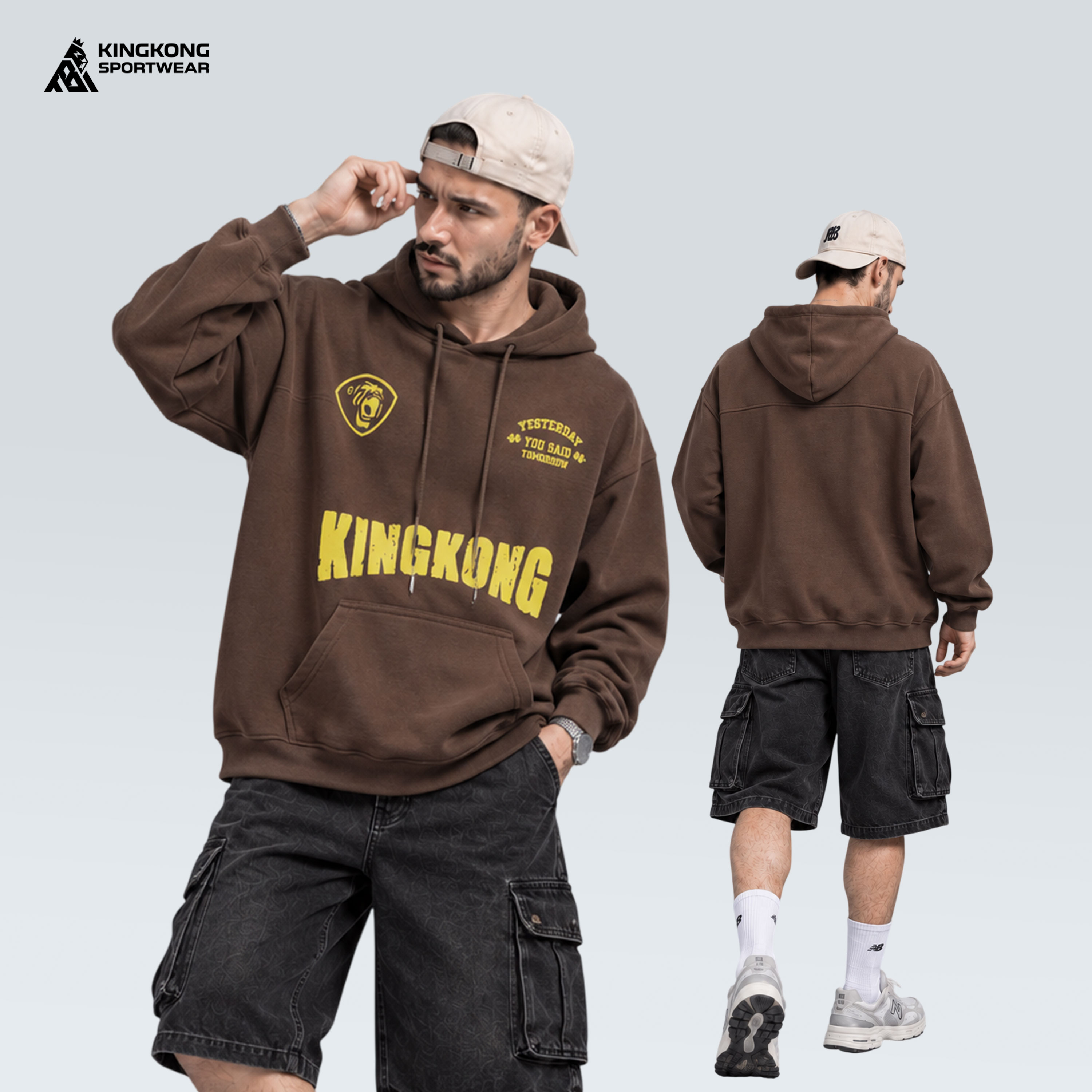 Áo Hoodie Nỉ Chân Cua Yesterday KingKong
