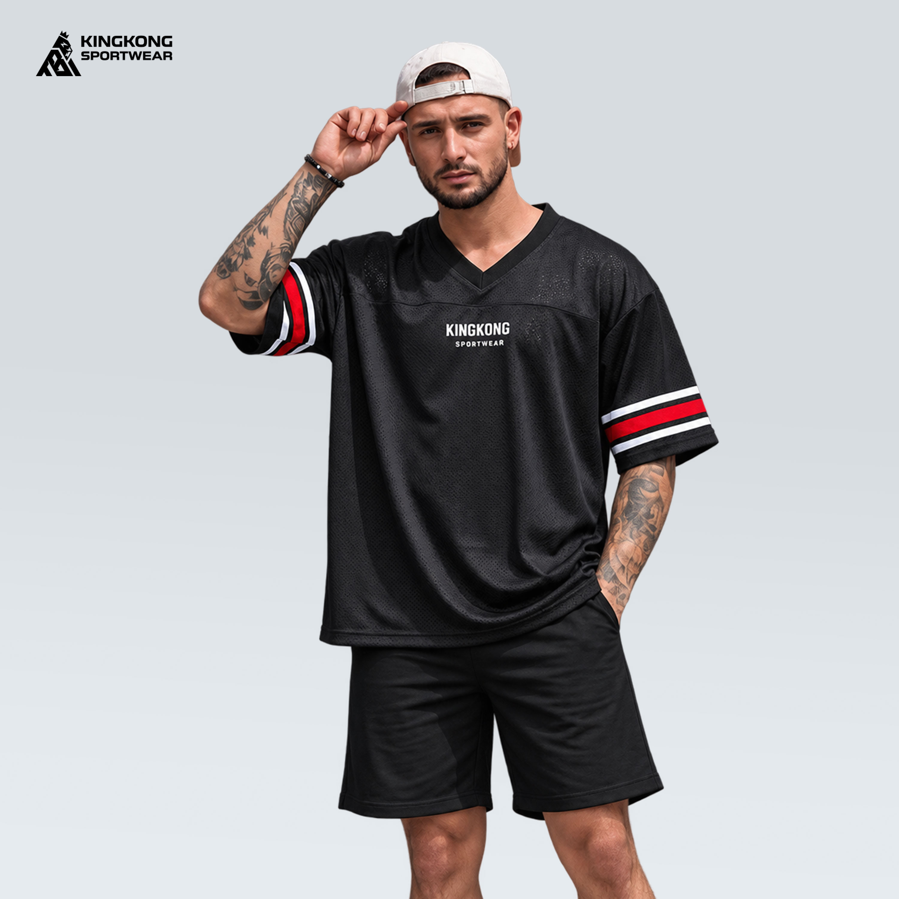 Áo Jersey Mè Lưới Sọc Vai KingKong