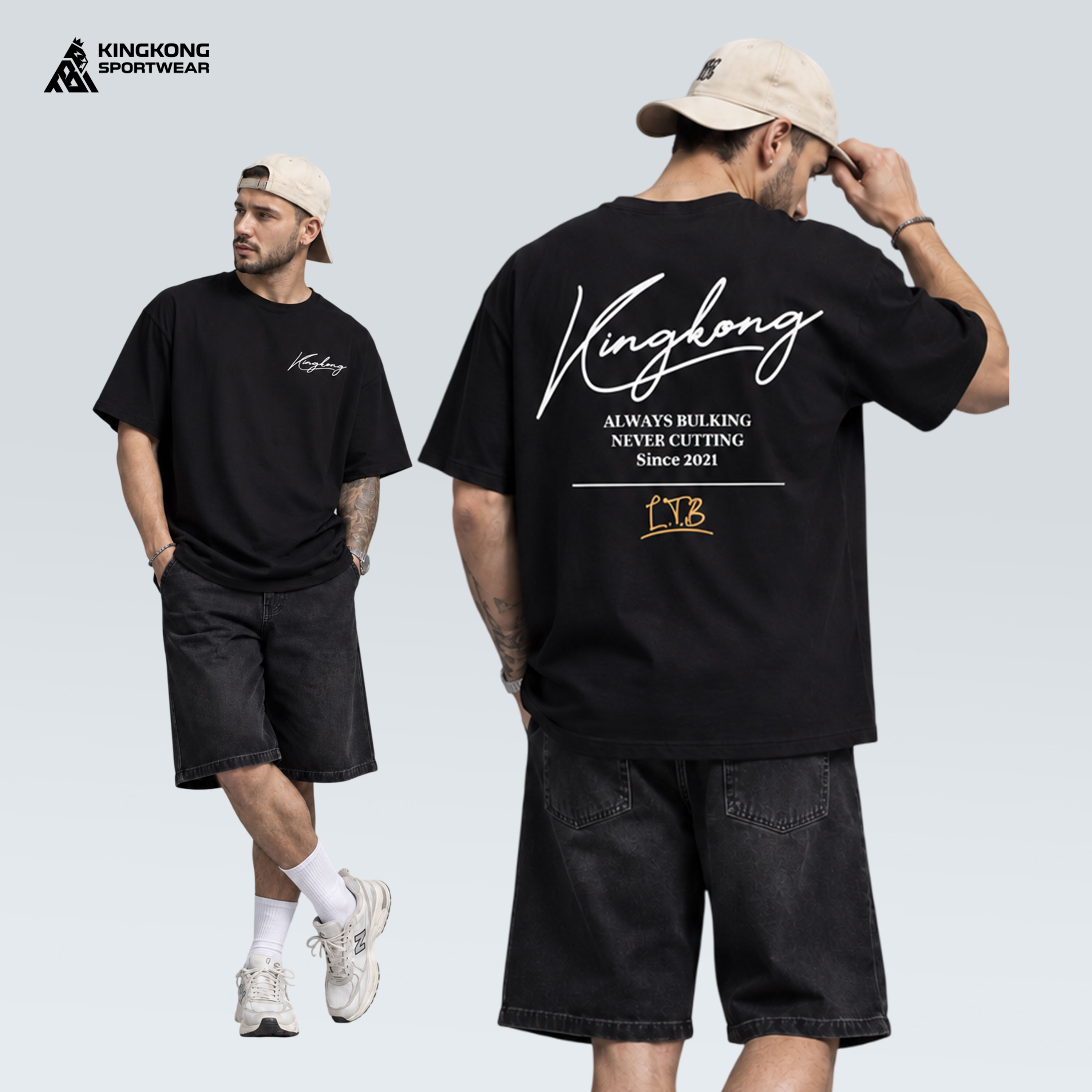 Áo Thun Oversize Chữ Ký KingKong