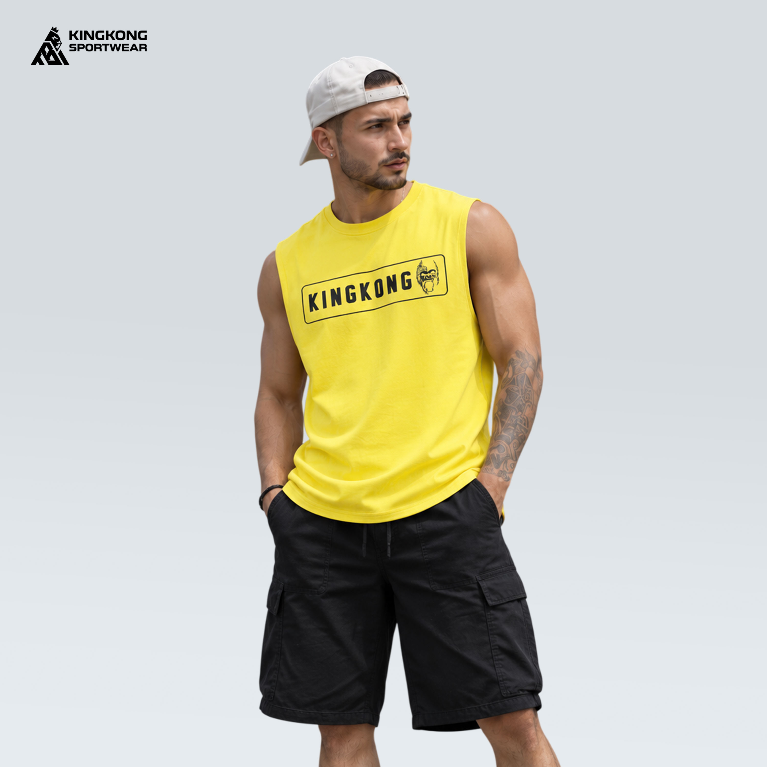 Áo Tanktop Poly Đầu Kong KingKong