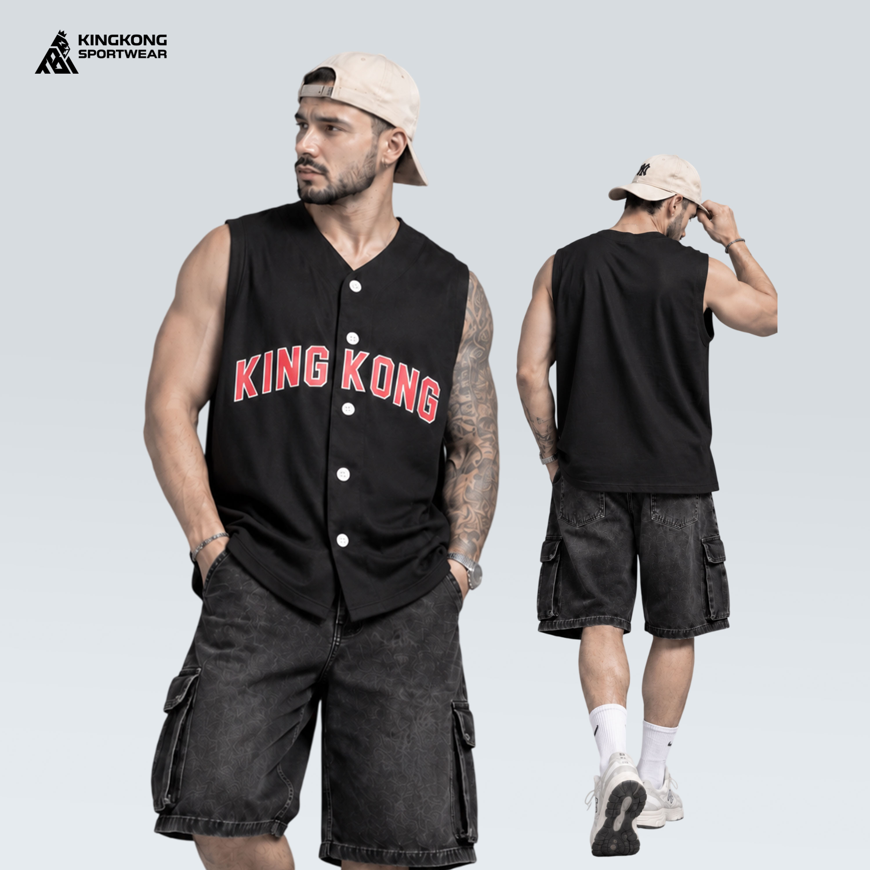 Áo Tanktop Bóng Chày Poly KingKong