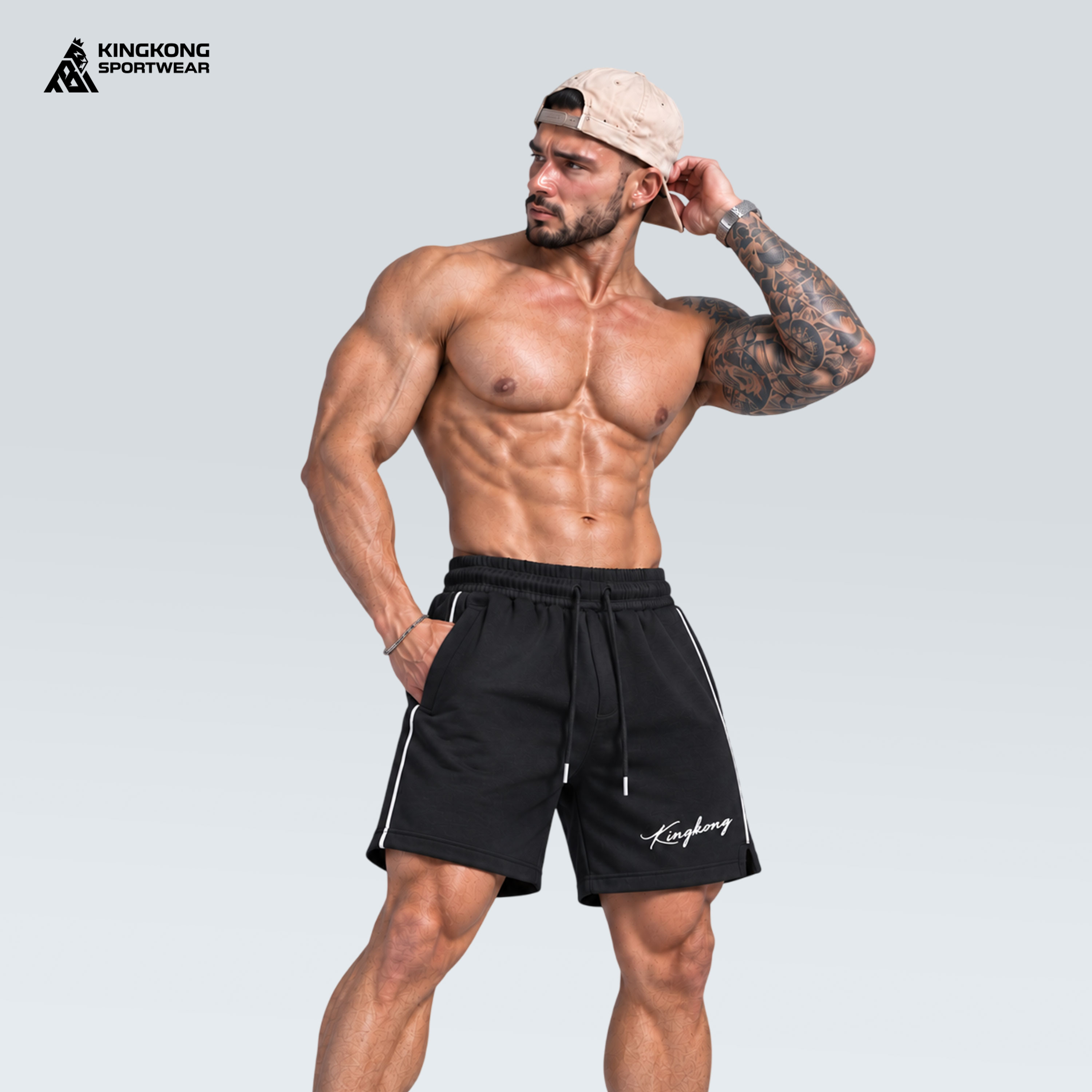 Quần Short Nỉ Túi Zip KingKong